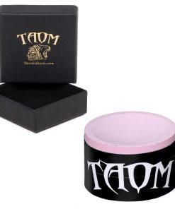 TAOM Tiza de Billar Premium Pyro en Rosa en Caja de Marca