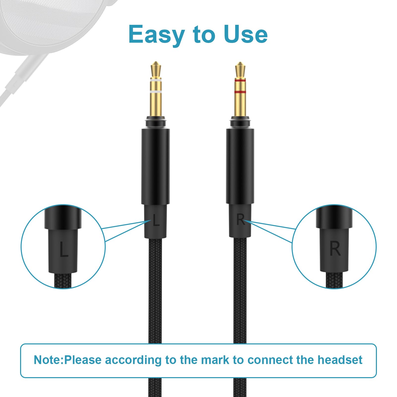 Cable de extensión macho 3.5 mm Lusgawer T5P con cable de - Imagen 5