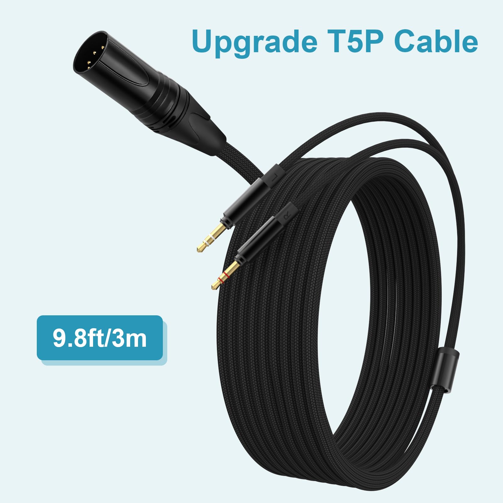 Cable de extensión macho 3.5 mm Lusgawer T5P con cable de - Imagen 6