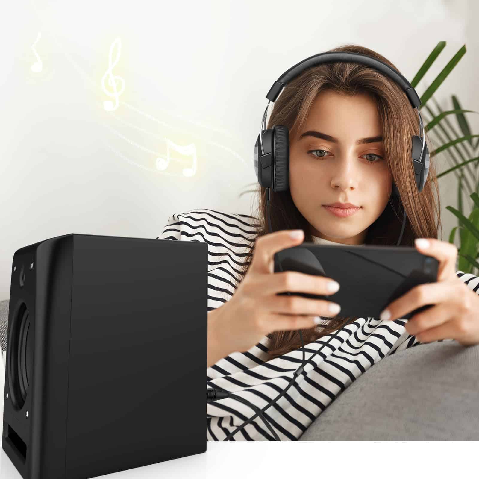 Cable de extensión macho 3.5 mm Lusgawer T5P con cable de - Imagen 8