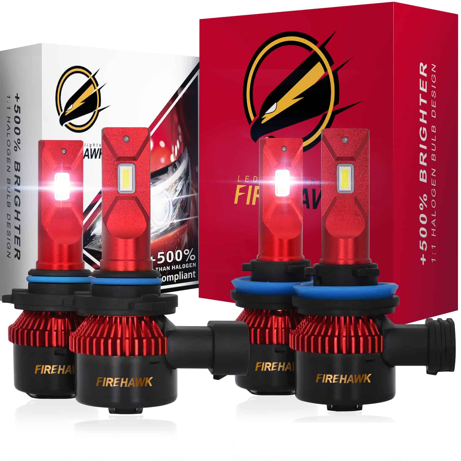 Juego de bombillas LED Firehawk 9005/HB3 y H11/H8/H9/H16