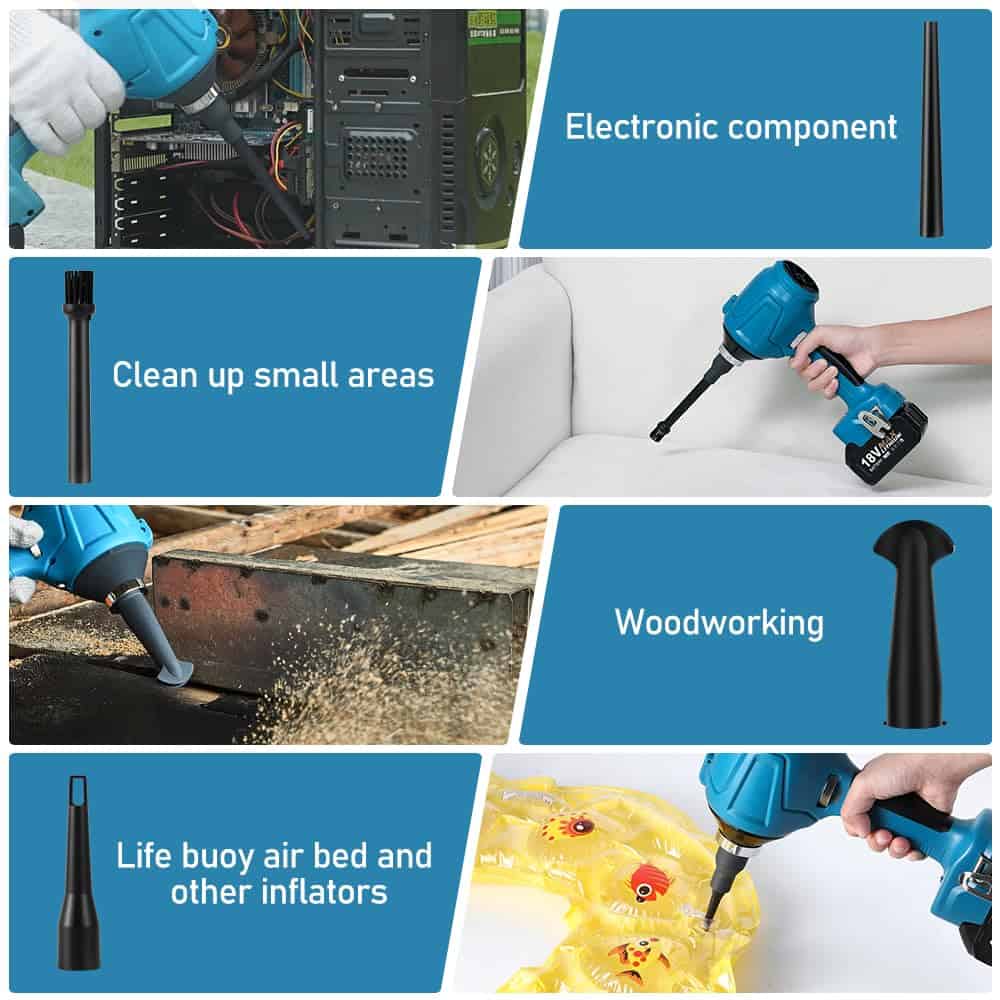 Soplador de Aire Comprimido LINGYUE para Batería de 18V - Imagen 7