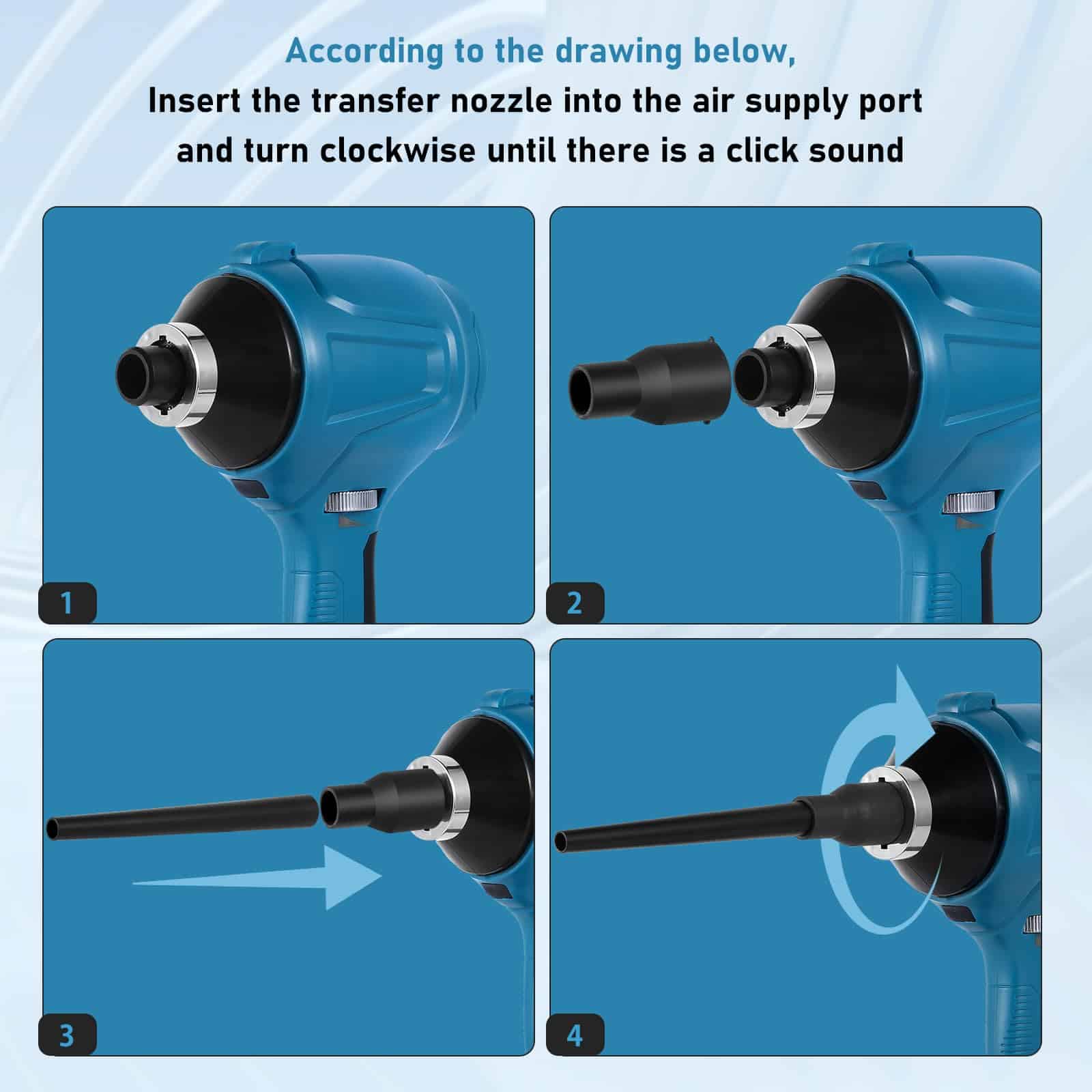 Soplador de Aire Comprimido LINGYUE para Batería de 18V - Imagen 5