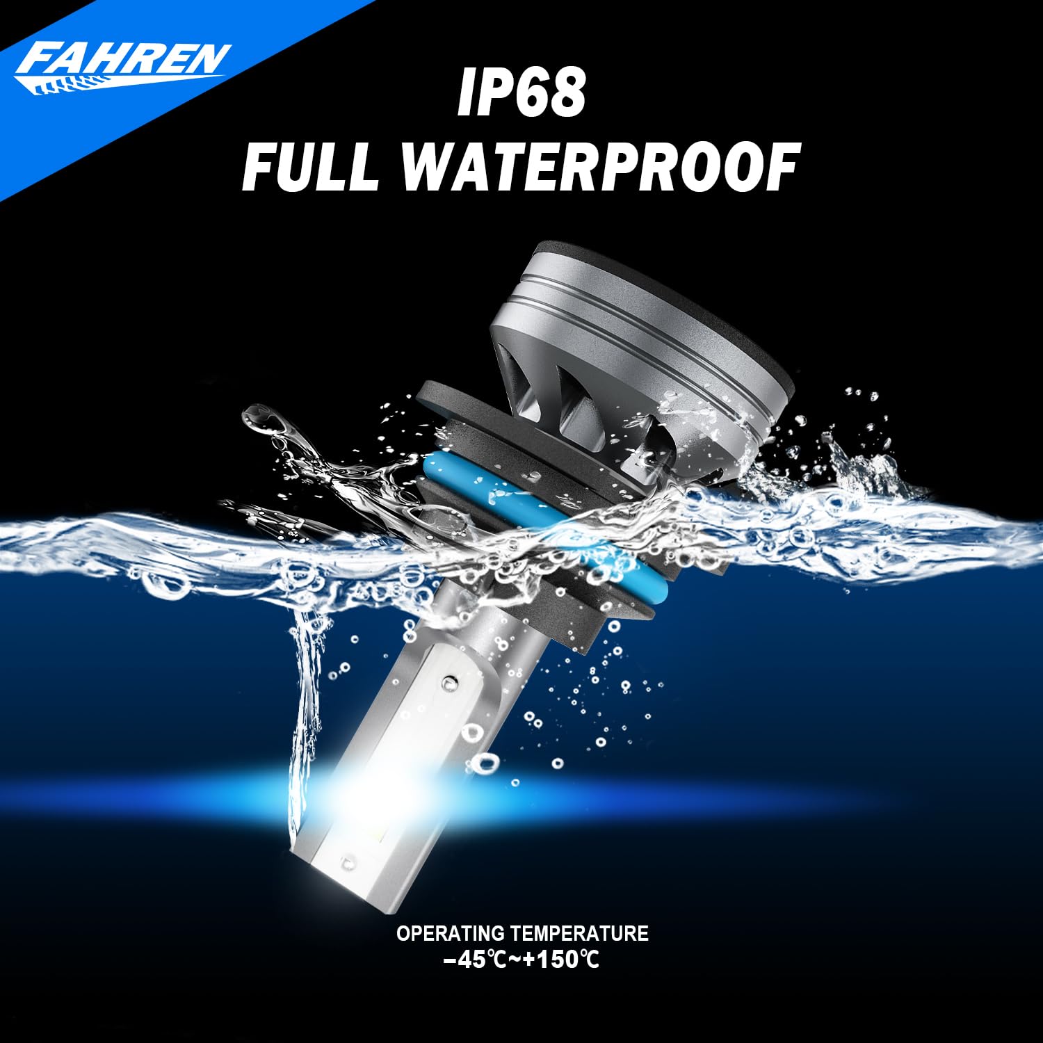 Bombilla LED para luz antiniebla FAHREN 9007, 33000LM Super - Imagen 6