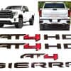6 Piezas Kits AT4 HD Emblema Sierra Puerta Trasera Insignia