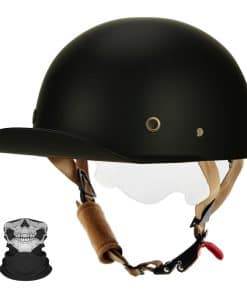 Casco de béisbol Qudas con mitad de motocicleta, casco de