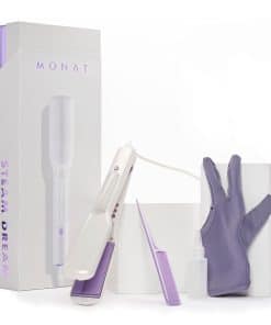 Plancha de Pelo de Vapor MONAT con Placas de Titanio Nano