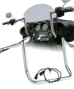 Puños de Manillar Elevados de 14" Pre-cableados para Harley