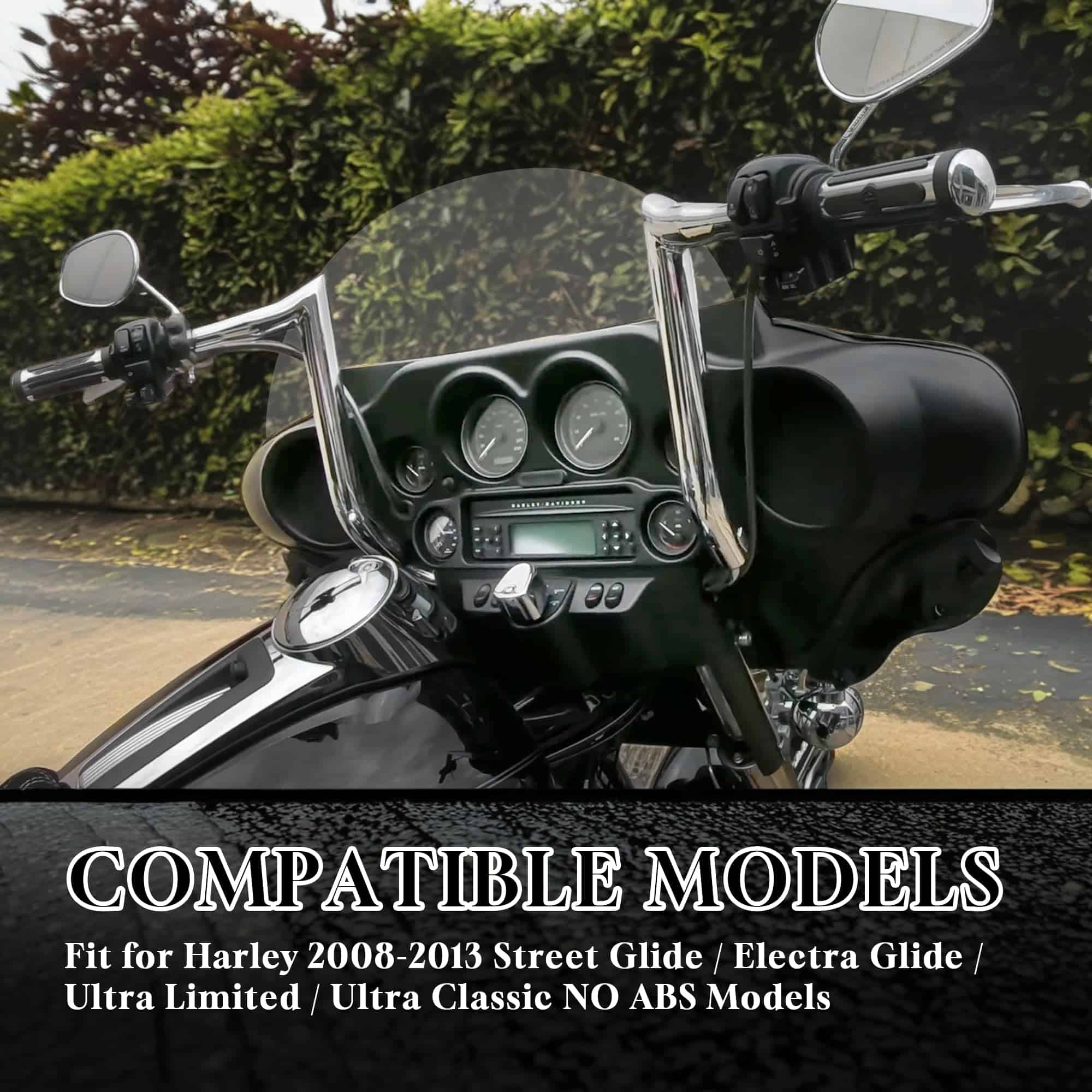 Puños de Manillar Elevados de 14" Pre-cableados para Harley - Imagen 3