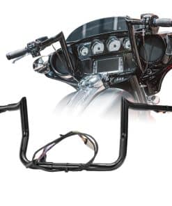 Pre-cableado 1 1/4" Fat Ape Hangers Street Glide 12" Rise