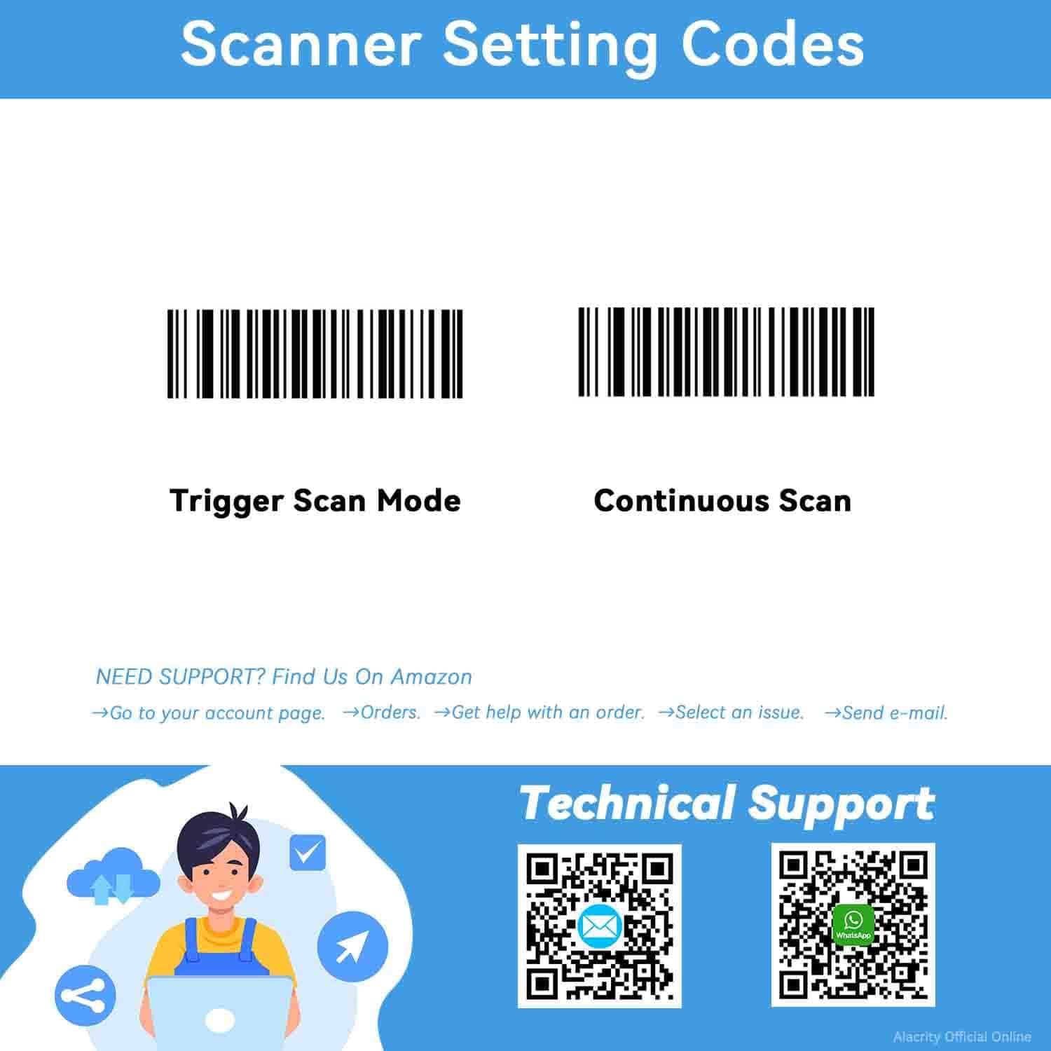 Escáner de Código de Barras Inalámbrico Alacrity Portable - Imagen 8