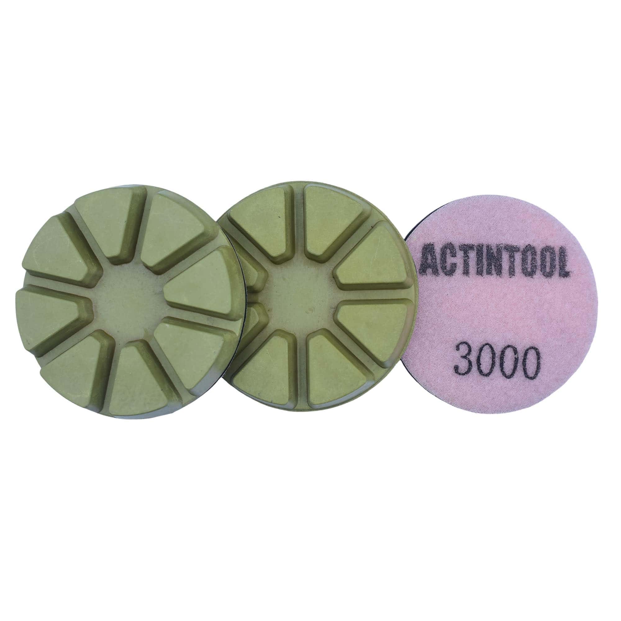 Juego de 3 Almohadillas de Pulido de Resina de 3 pulgadas,