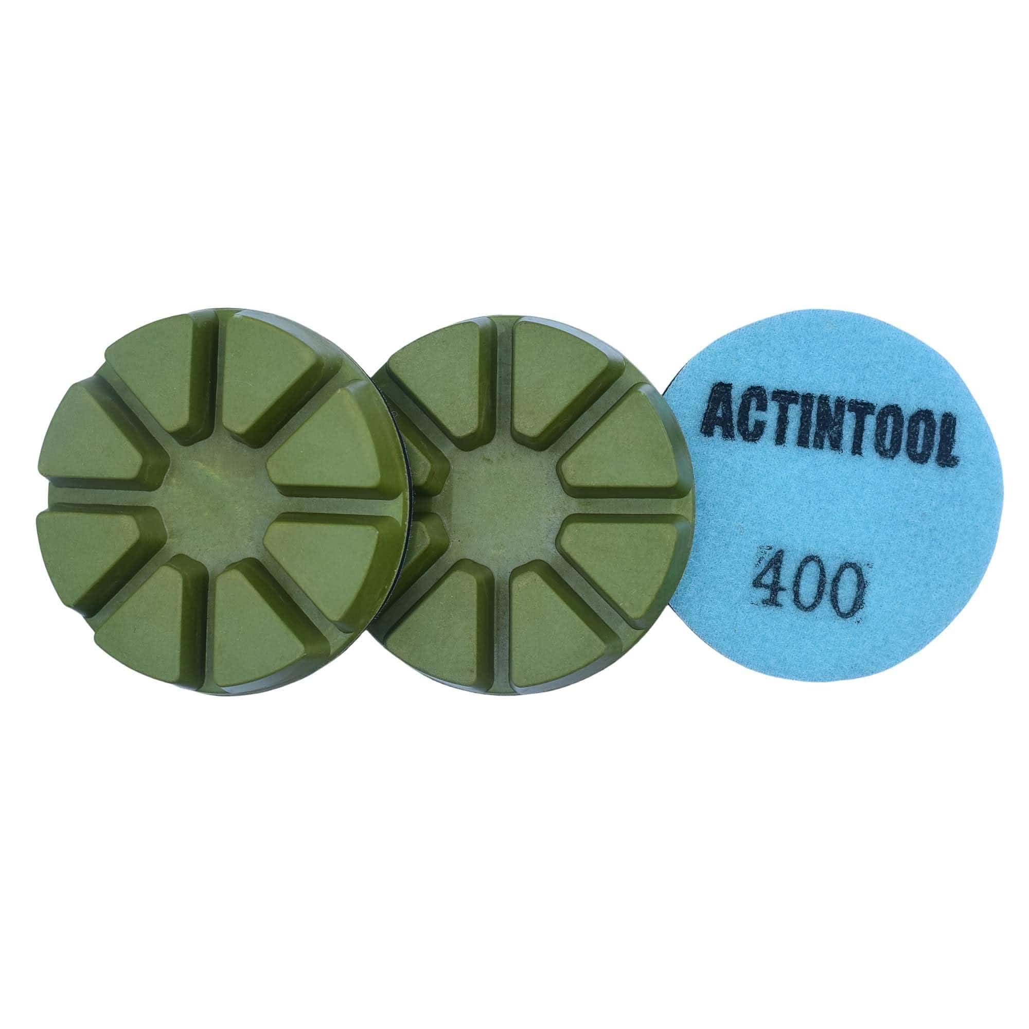 Juego de 3 almohadillas de pulido de hormigón y piedra de 3