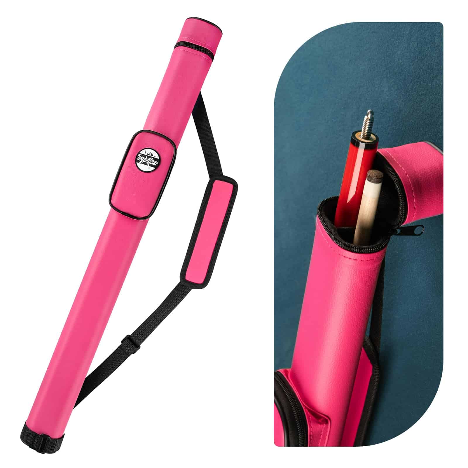 Estuche de taco de piscina Trymaker, Estuche rígido de 1�1