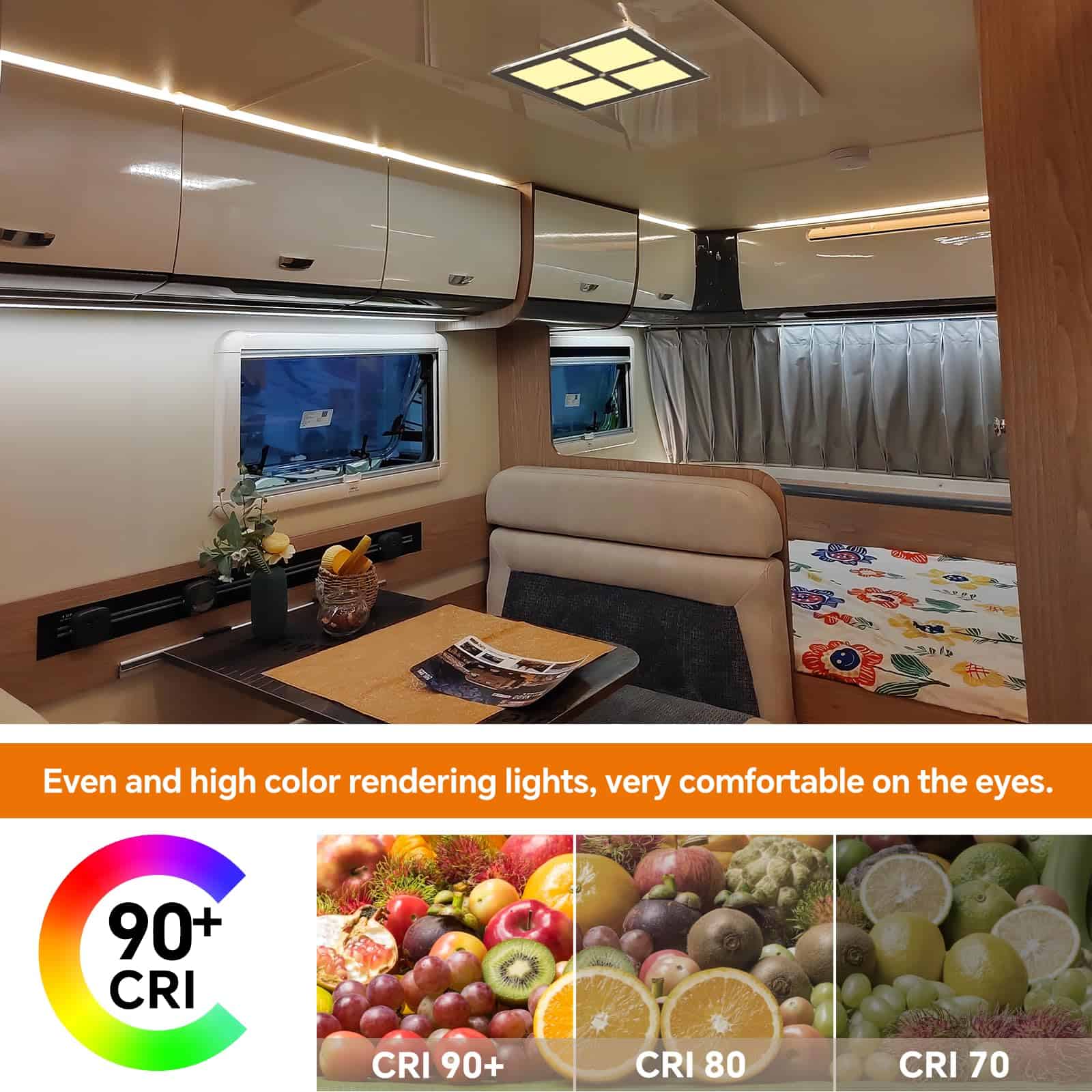 Luz de domo cuadrada LED para RV 12V Camperxlite con - Imagen 6