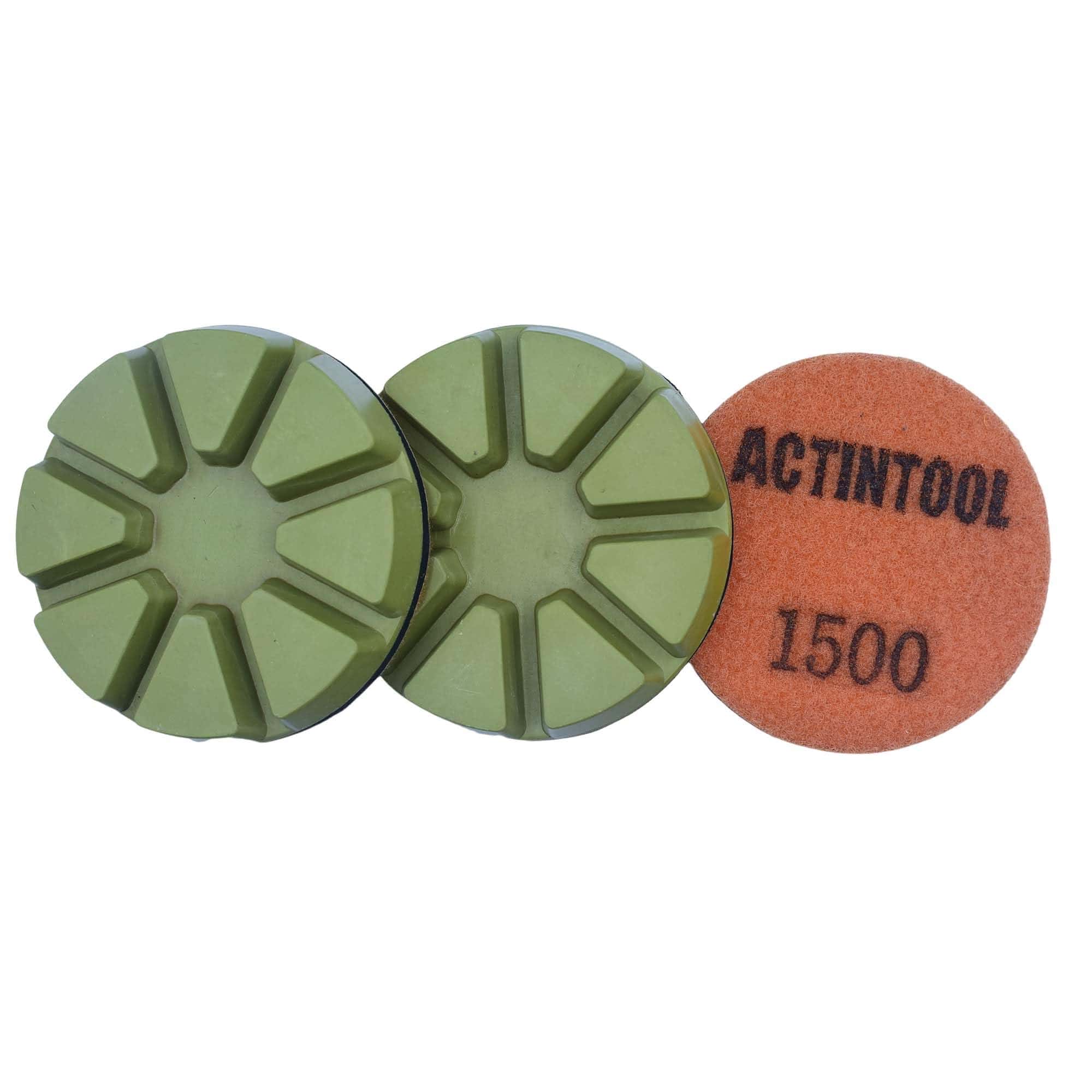 Juego de 3 discos de pulido de resina de 3 pulgadas con