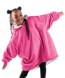 Manta con capucha para niños Bare Home -Rosa