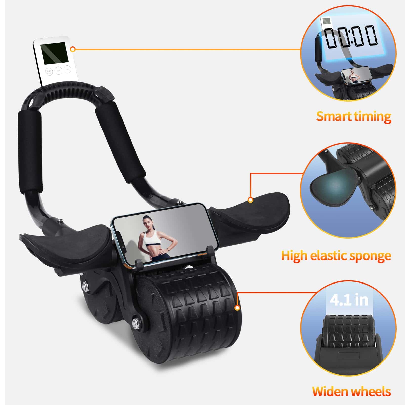 Rueda de Abdominales Tixahi con -Negro - Imagen 4