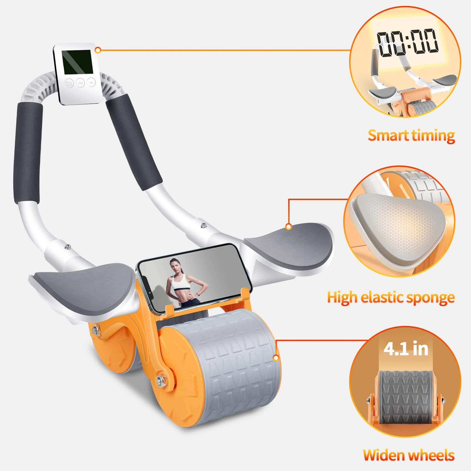 Rueda de Abdominales Tixahi con Temporizador Rebound - Imagen 4
