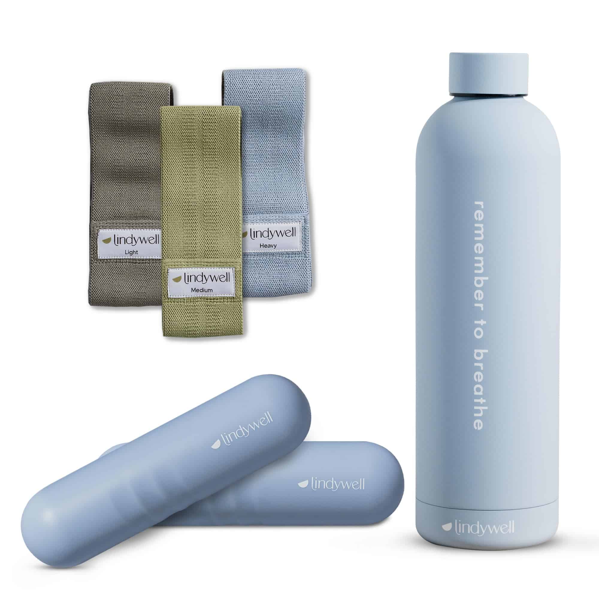 Equipo de Pilates Lindywell Home - Bandas de -Azul Cielo