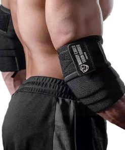 Vendas para Codos para Levantamiento de Pesas -Negro