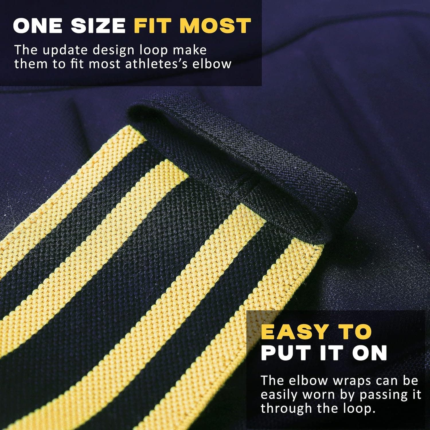 Vendas para Codos para Levantamiento de Pesas -Negro - Imagen 8