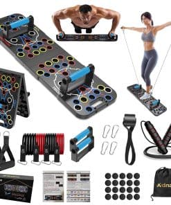 Tablero de flexiones plegable Adnans 54 en 1 mejorado -