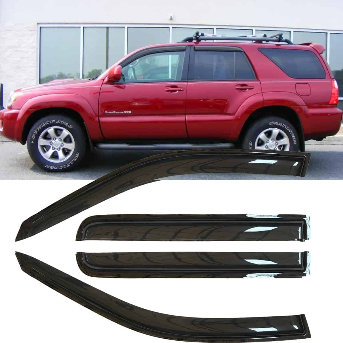 Deebior 4pcs Originales Deflectores de Viento para Ventanas