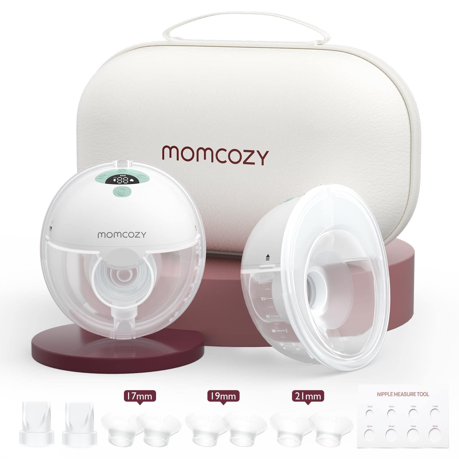 Extractor de leche portátil Momcozy M5 manos -Menta
