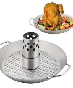 Soporte para pollo en lata de cerveza para parrilla