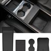 Set de 4 Posavasos para Tesla Model S/X, Organizador de