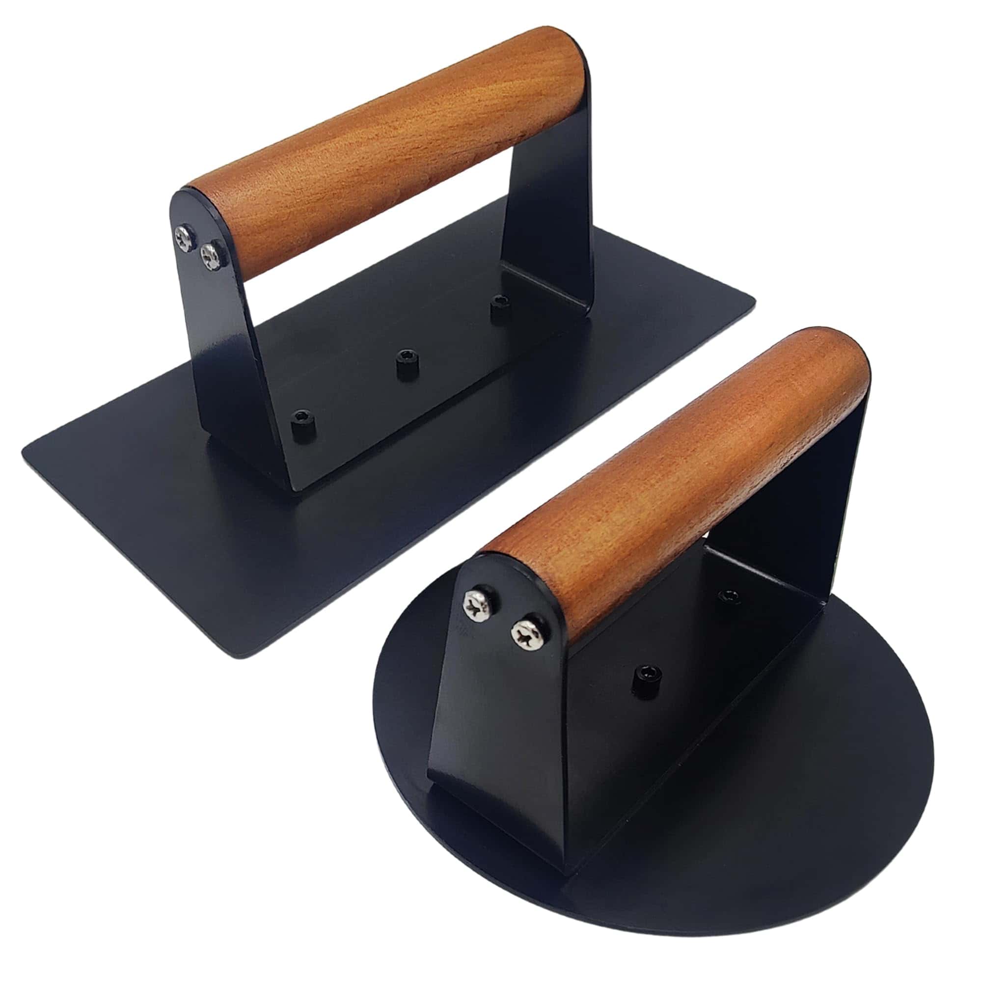 Prensa de Hamburguesas Deristic, 5.5" Redonda y 8.2"X4.3"