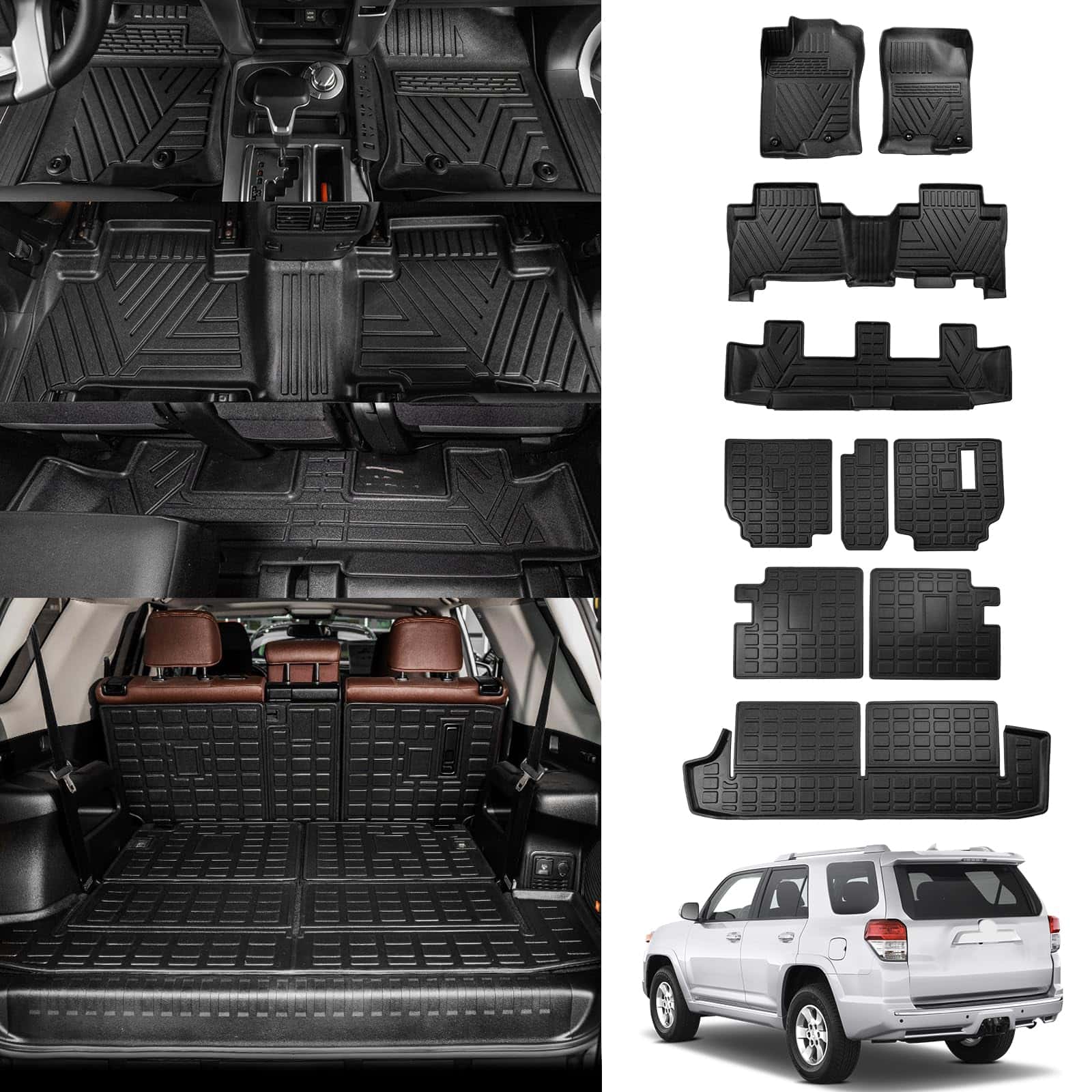 Tapetes para piso Dattumar compatibles con Toyota 4Runner