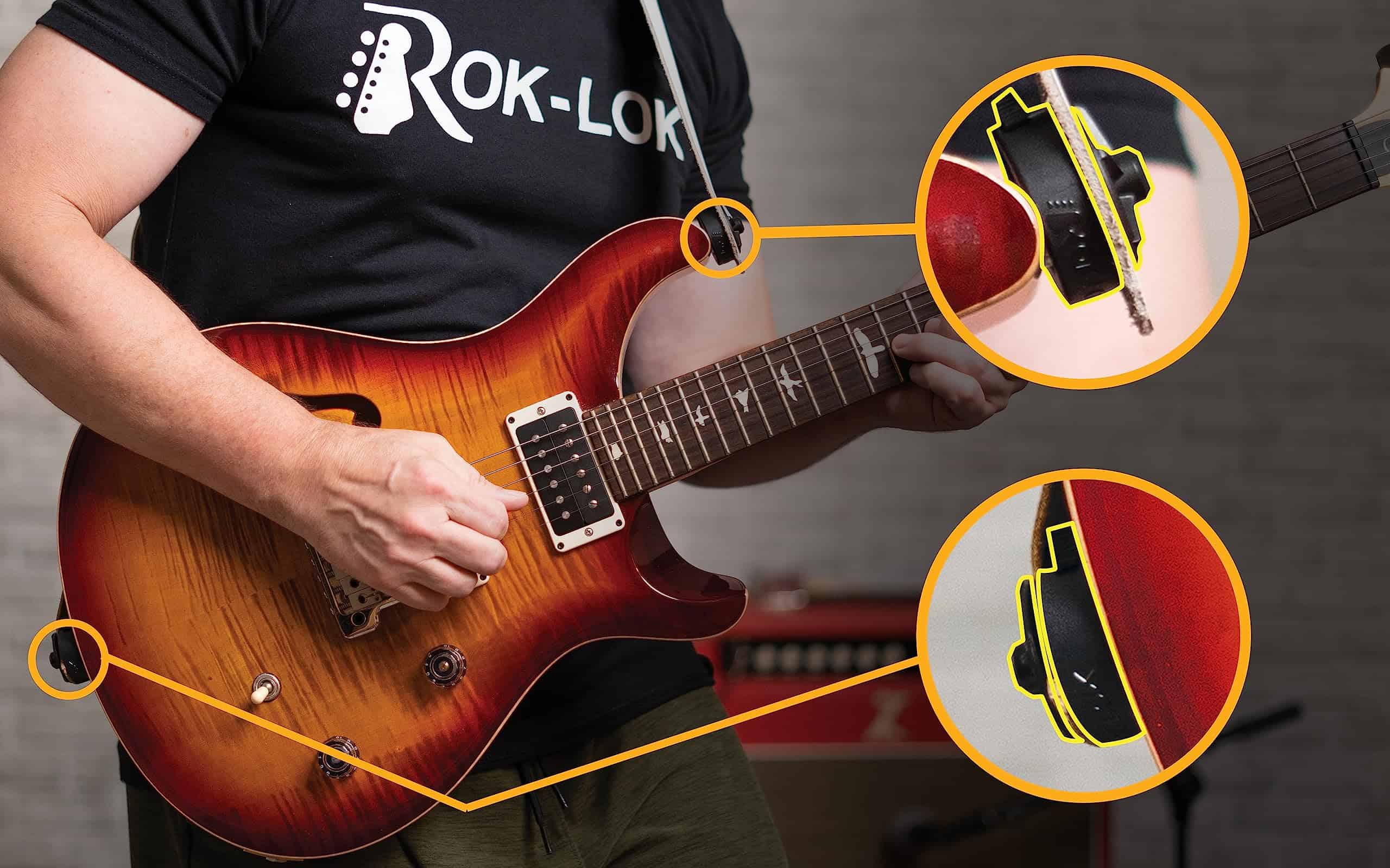 Rok Lok Universal Quick Change Guitar Strap Lock Multi-Set - Imagen 4