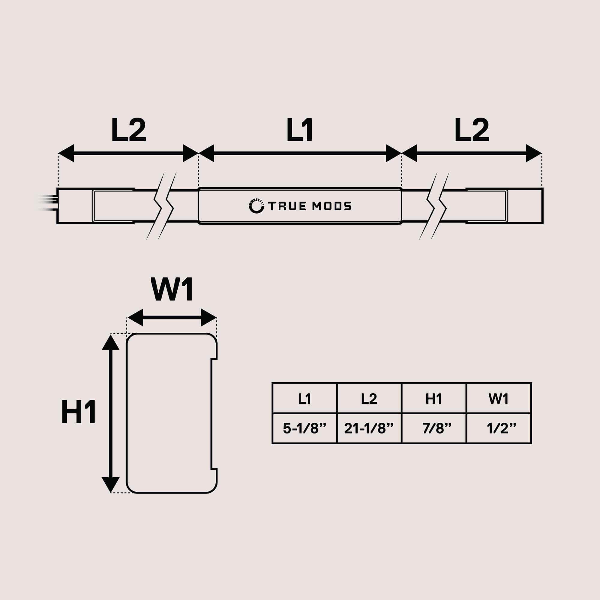 Barra de luz para portón trasero de 49 pulgadas True Mods - Imagen 8