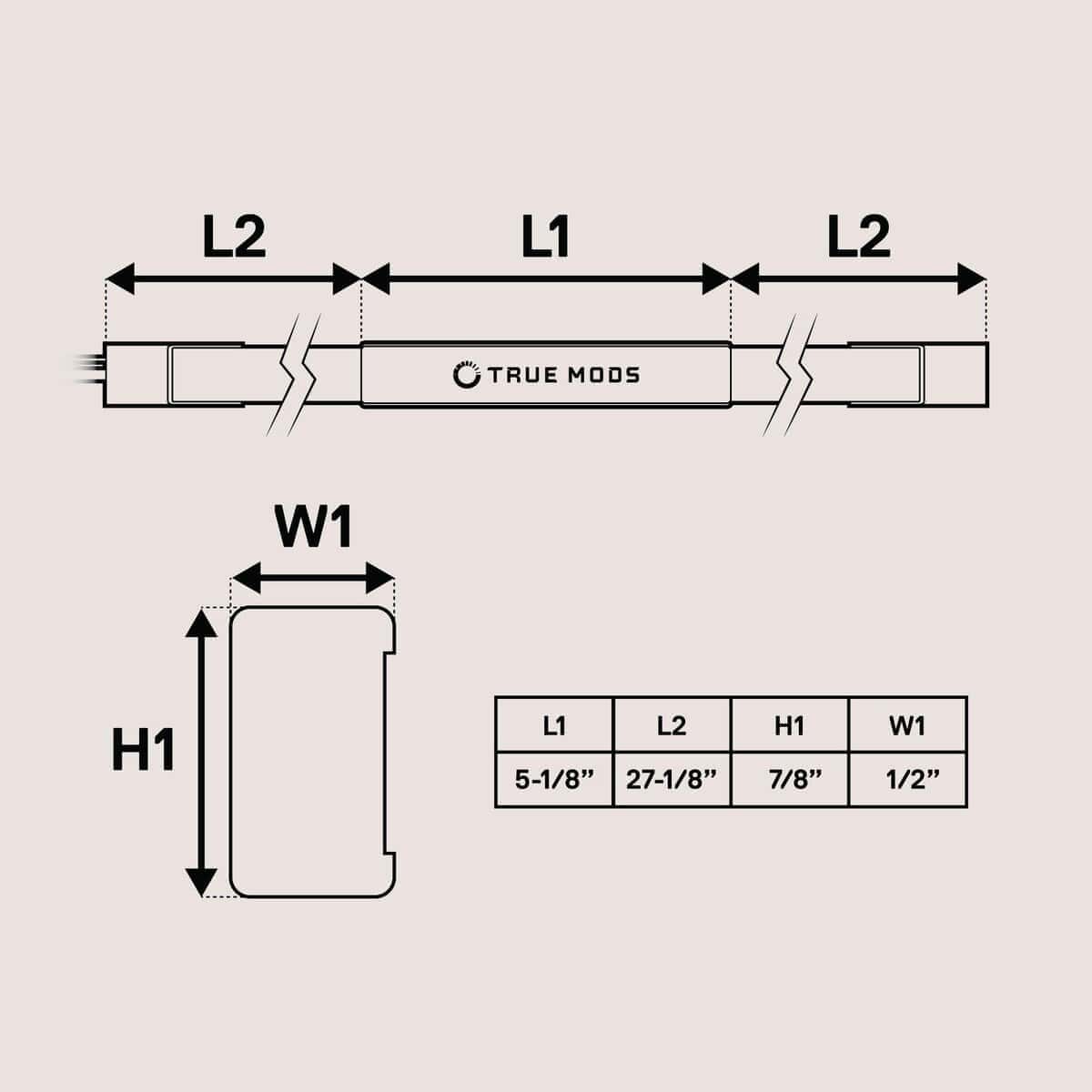 Barra de luz para la parte trasera de 60 pulgadas True Mods - Imagen 8