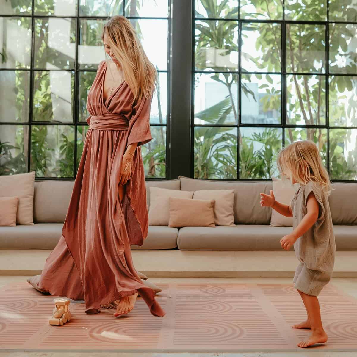 Tapete de Juegos Toddlekind - Tapete de Espuma -Caoba - Imagen 7