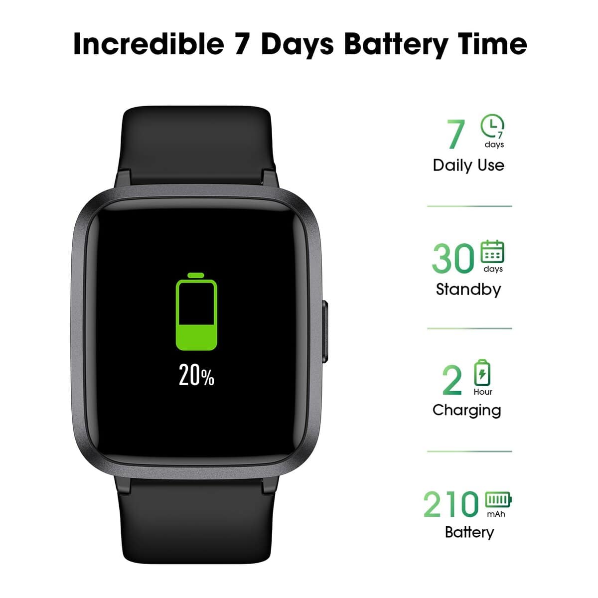 Reloj de Seguimiento de Fitness con -Negro - Imagen 7