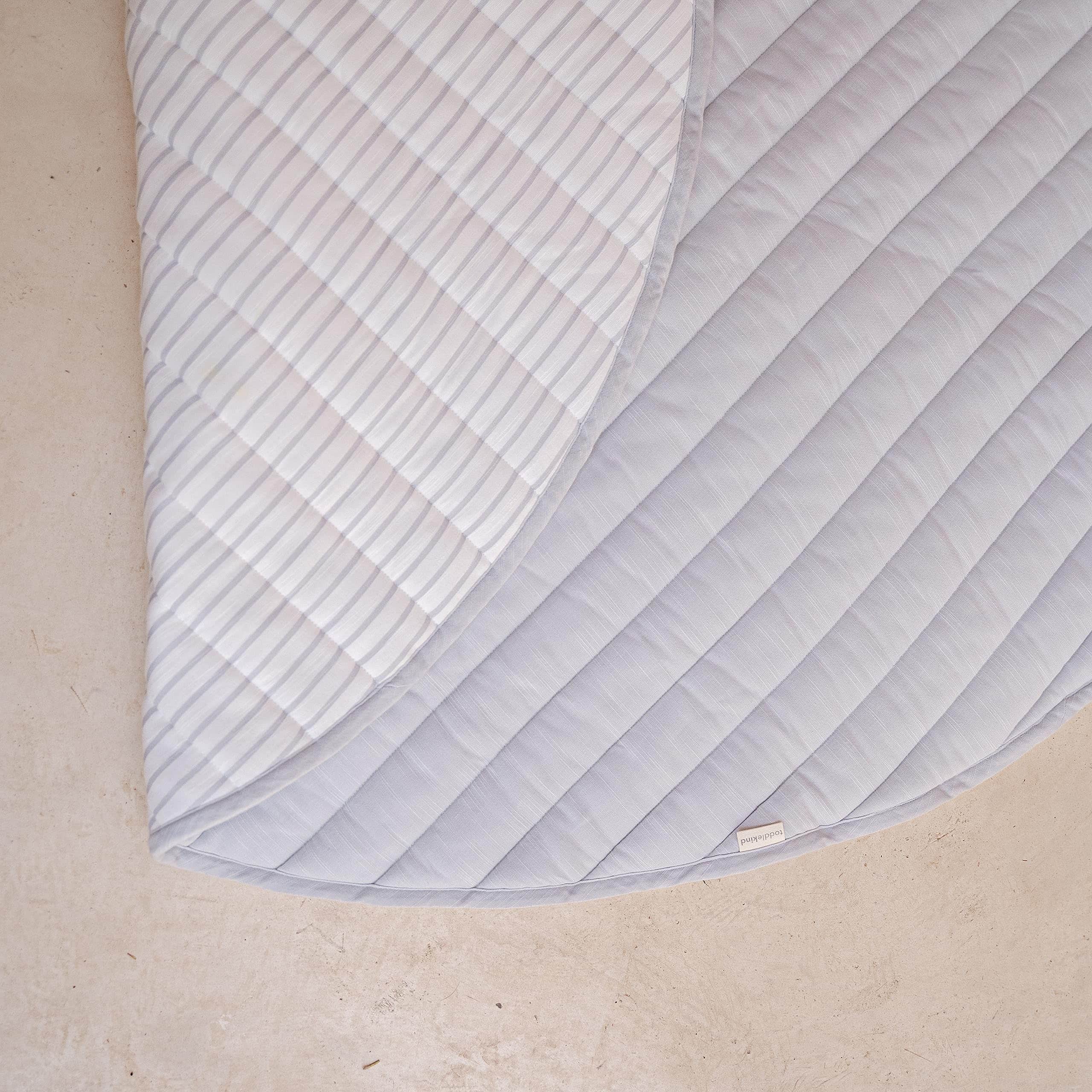 Tapete de Juego Reversible de Algodón Orgánico -Gris - Imagen 7