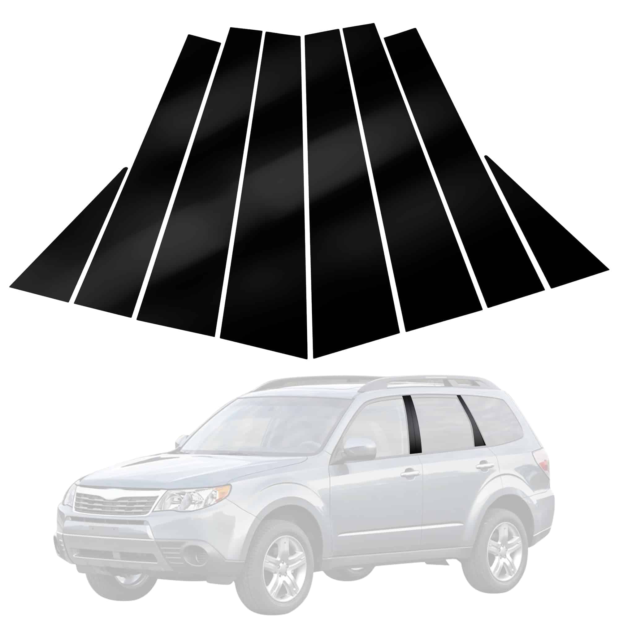 BASIKER Recorte de Pilar de Puerta de Coche Compatible con