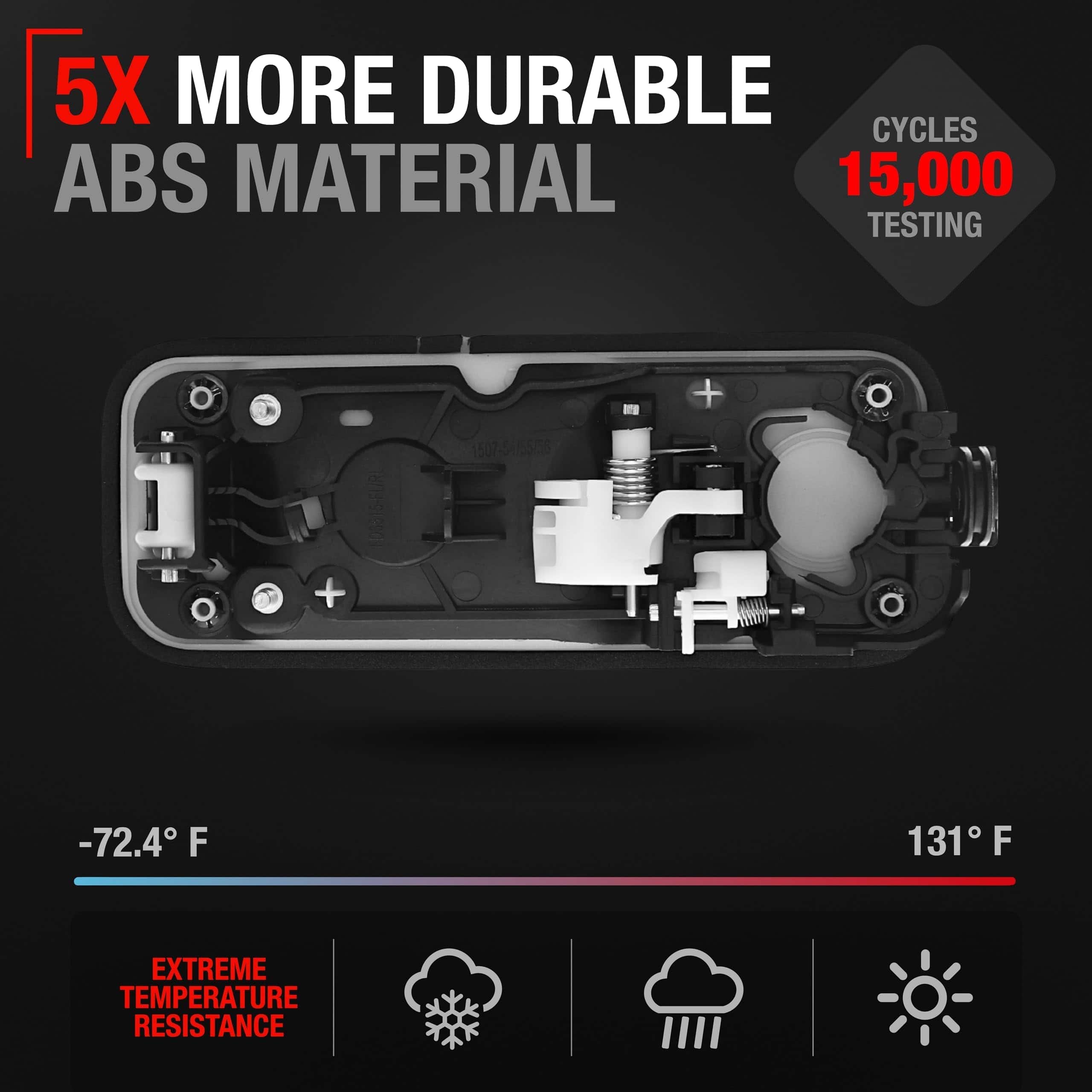 Manija de puerta trasera exterior del conductor T1A - - Imagen 4