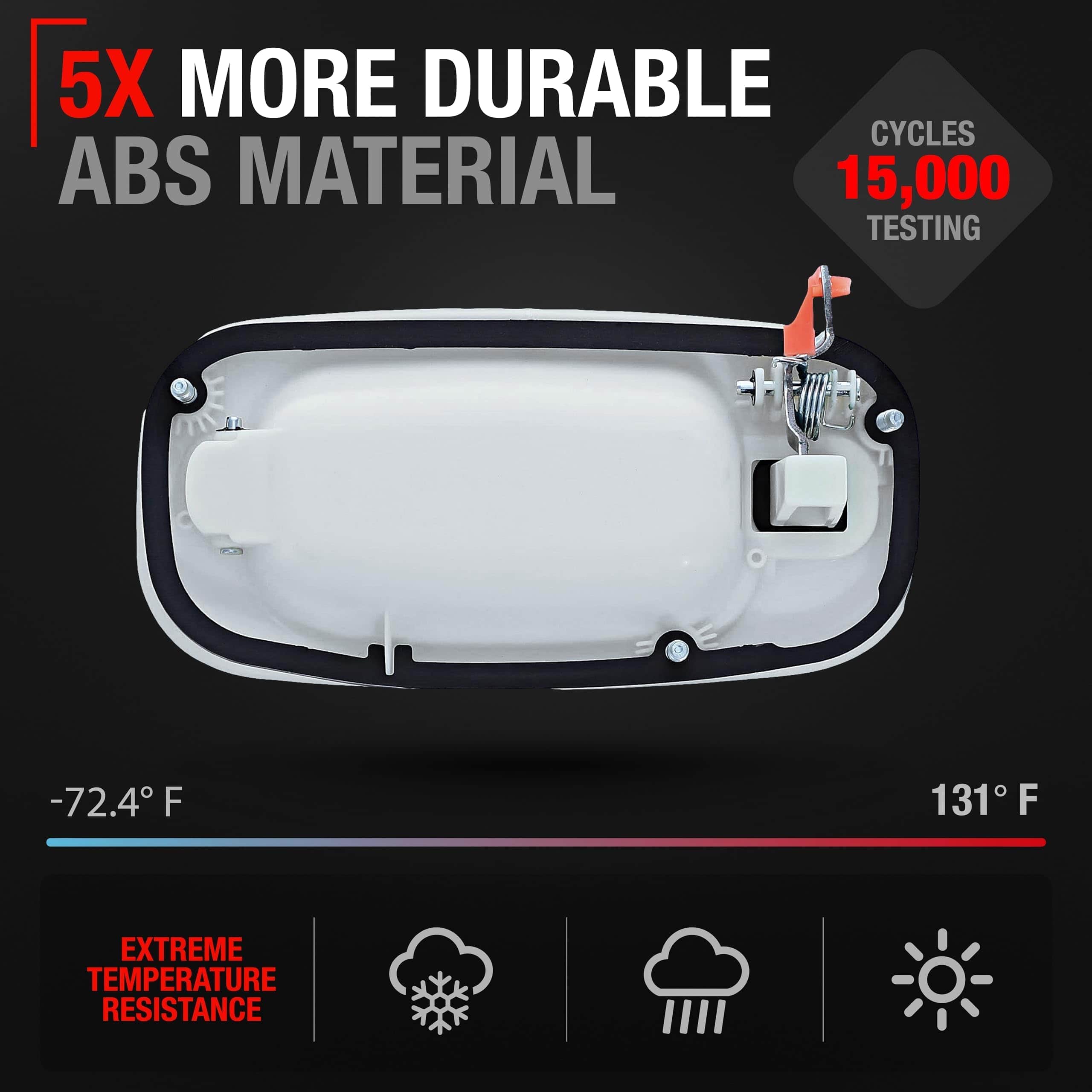 Manija de puerta delantera del lado del pasajero externo - - Imagen 4