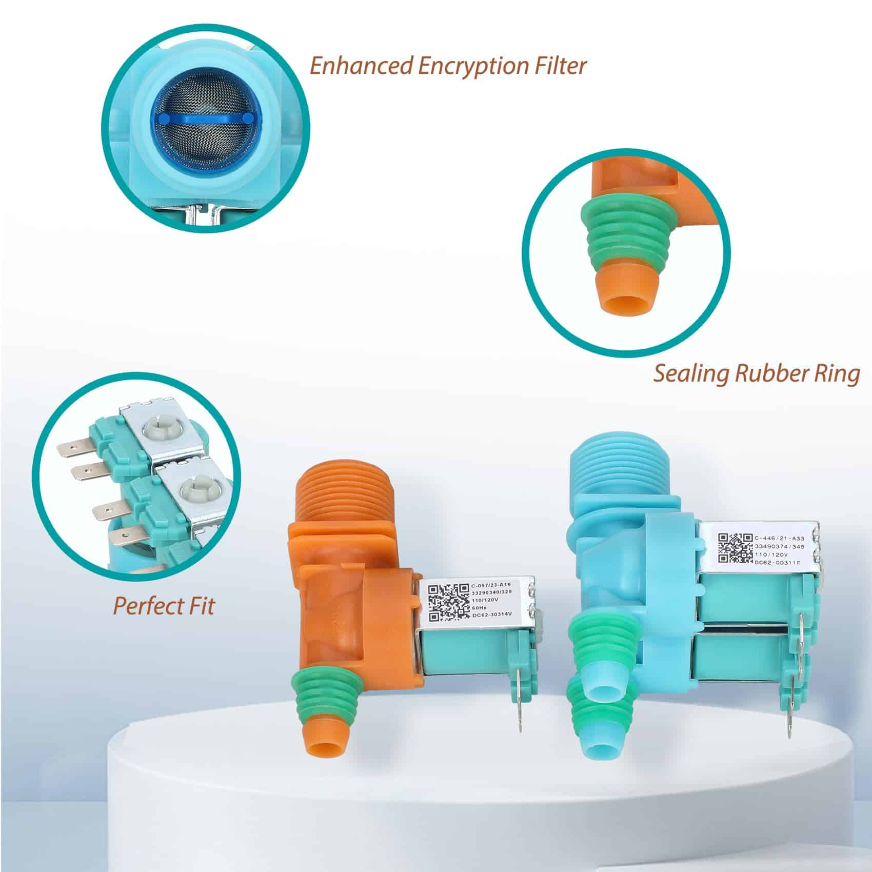 Válvula de entrada de agua para lavadora - Imagen 3