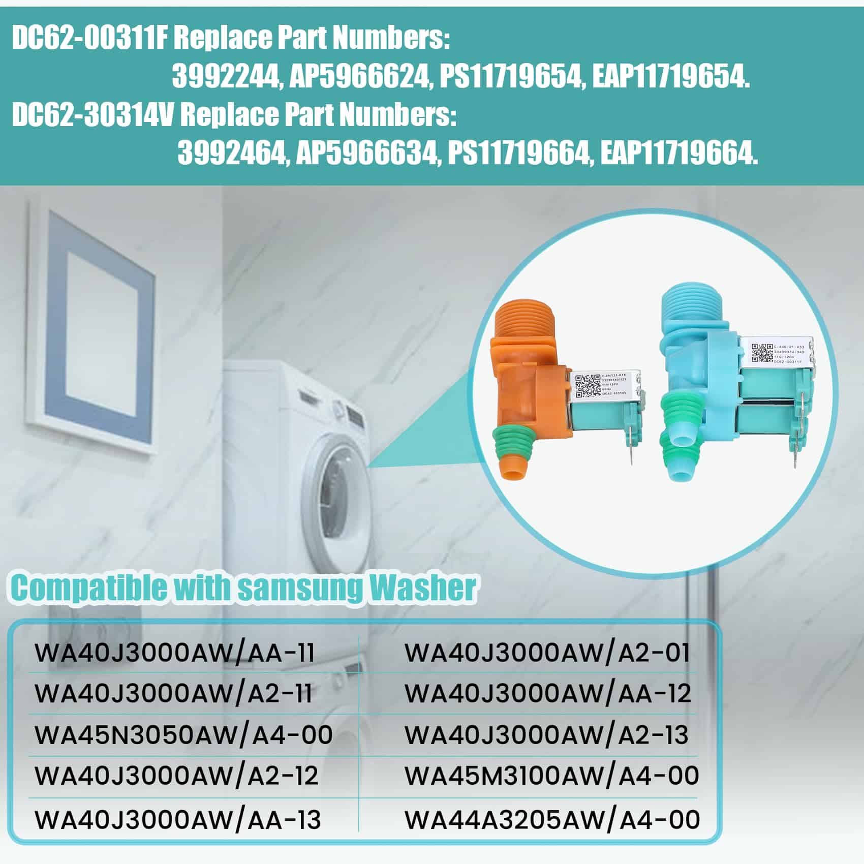 Válvula de entrada de agua para lavadora - Imagen 4
