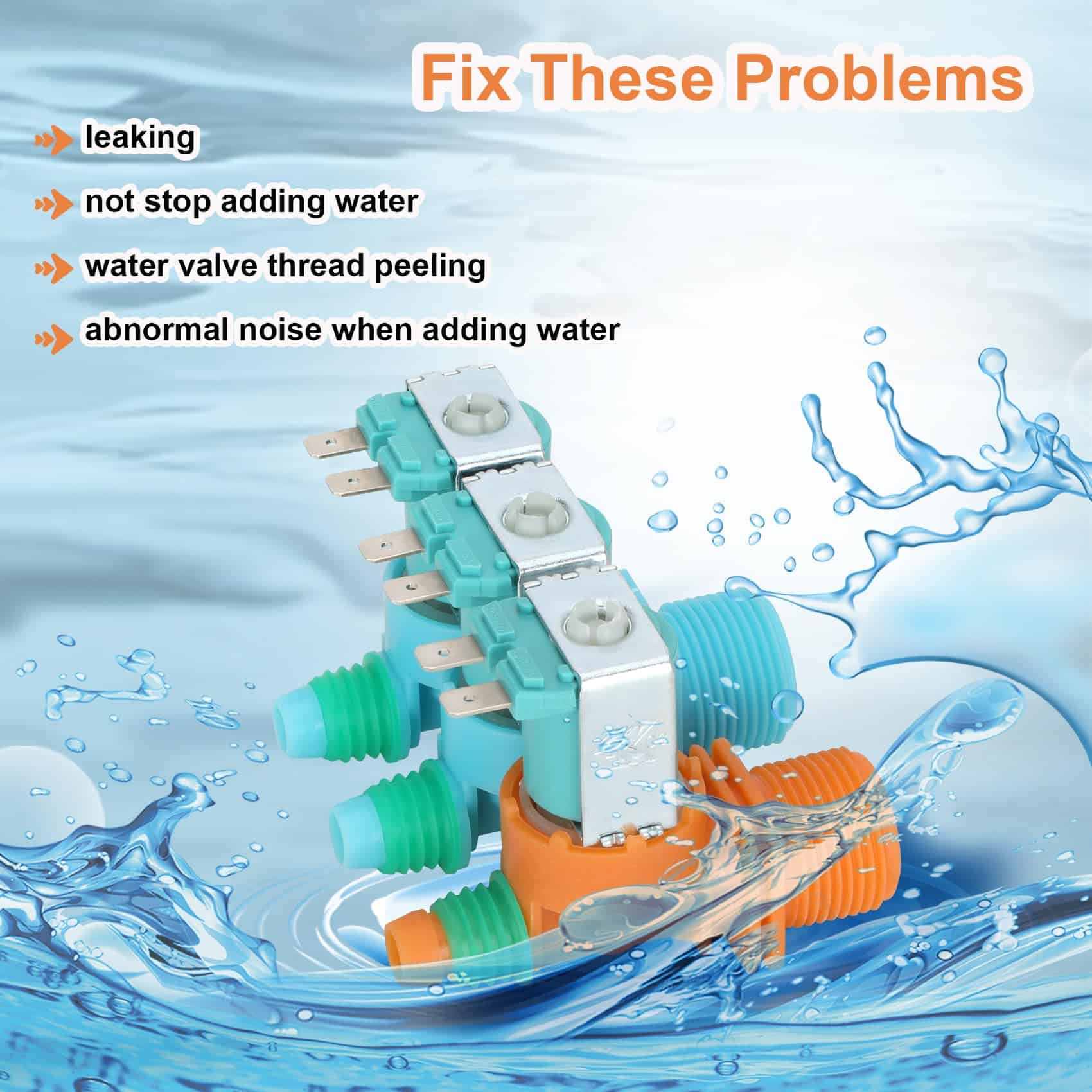 Válvula de entrada de agua para lavadora - Imagen 5