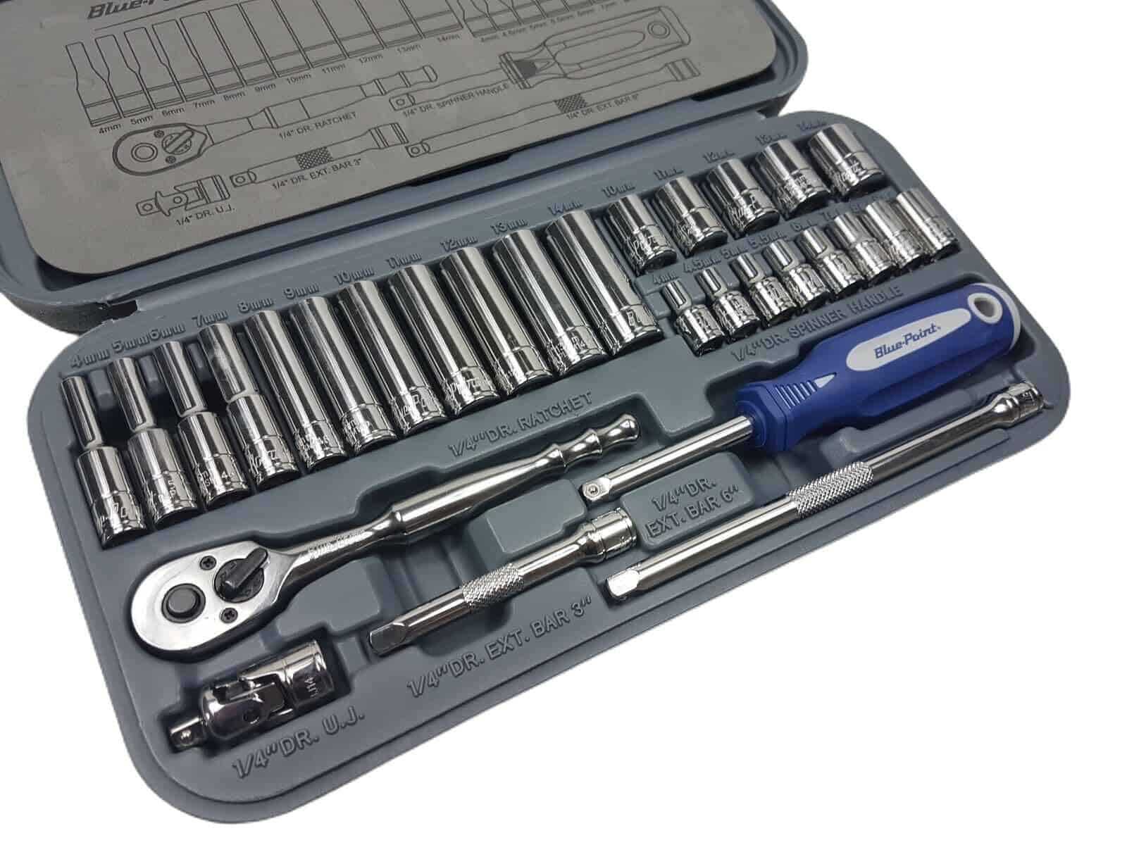 Juego de 29 piezas de llaves de vaso de 1/4 pulg. 6 puntos - Imagen 4