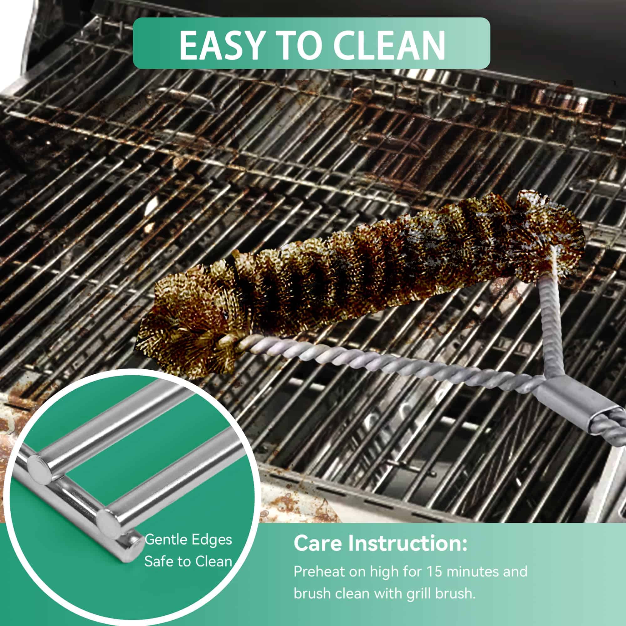 Parrilla para asar de 13 x 17 pulgadas para Nexgrill 4 - Imagen 5
