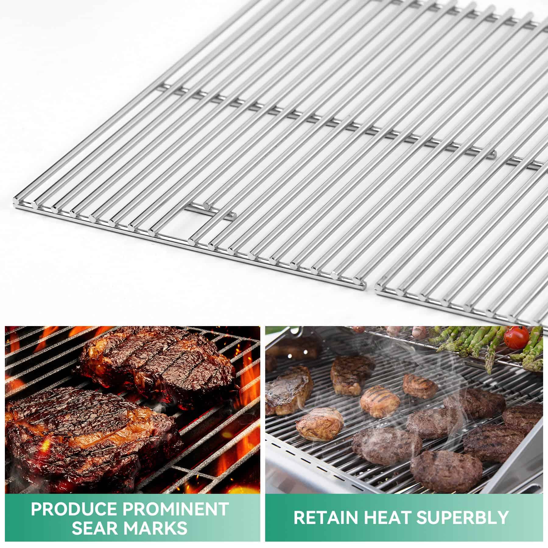 Parrilla para asar de 13 x 17 pulgadas para Nexgrill 4 - Imagen 7