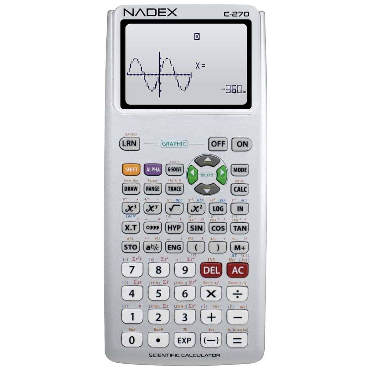 Calculadora Científica con Funciones de -Plateada
