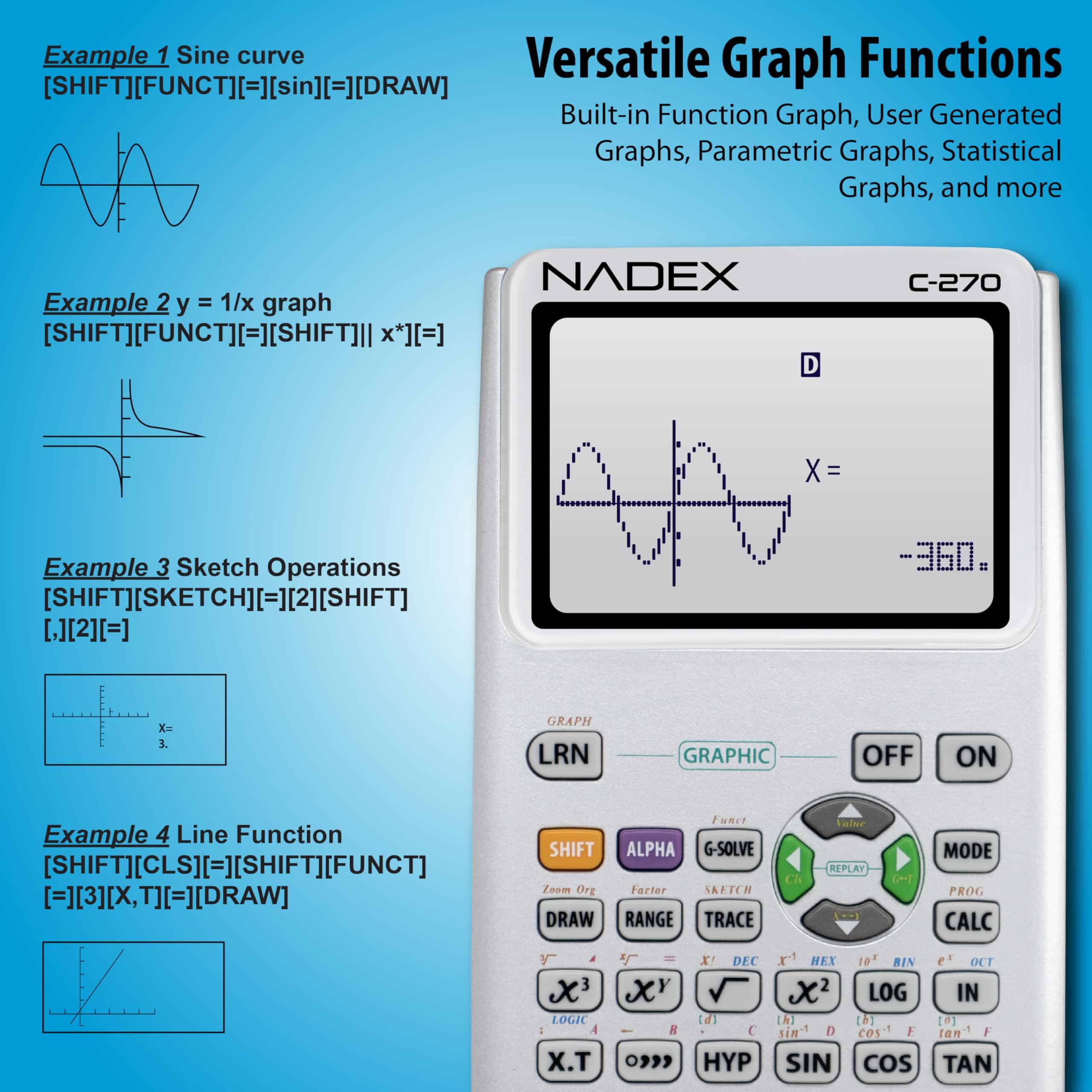 Calculadora Científica con Funciones de -Plateada - Imagen 4
